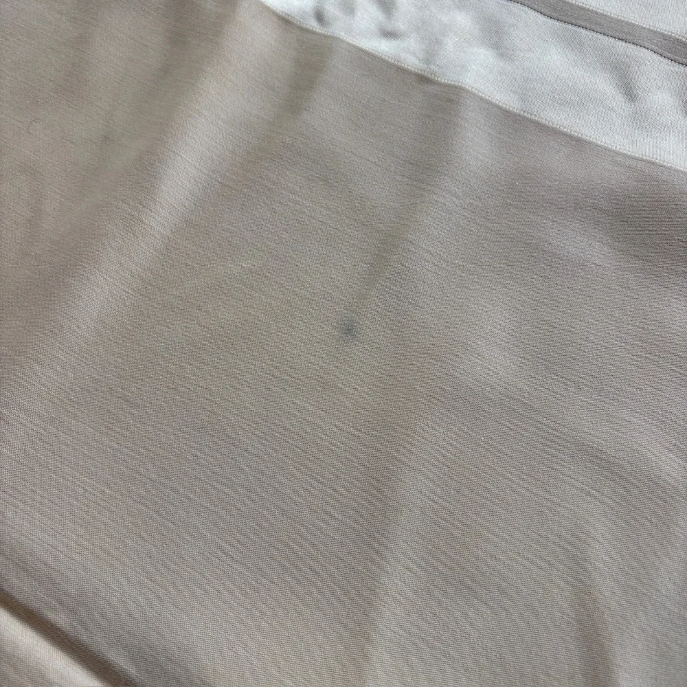 Champagne Gold Satin Stripe Tablecloth and 12 Matching Napkins Dining Set